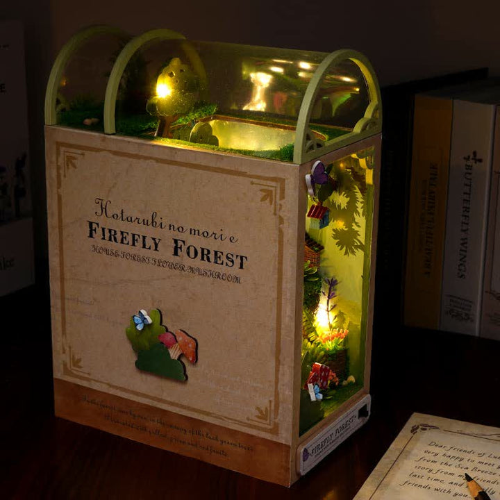 Firefly Forest DIY Book Nook Miniature Kit 3D Wooden Puzzle for Decoration