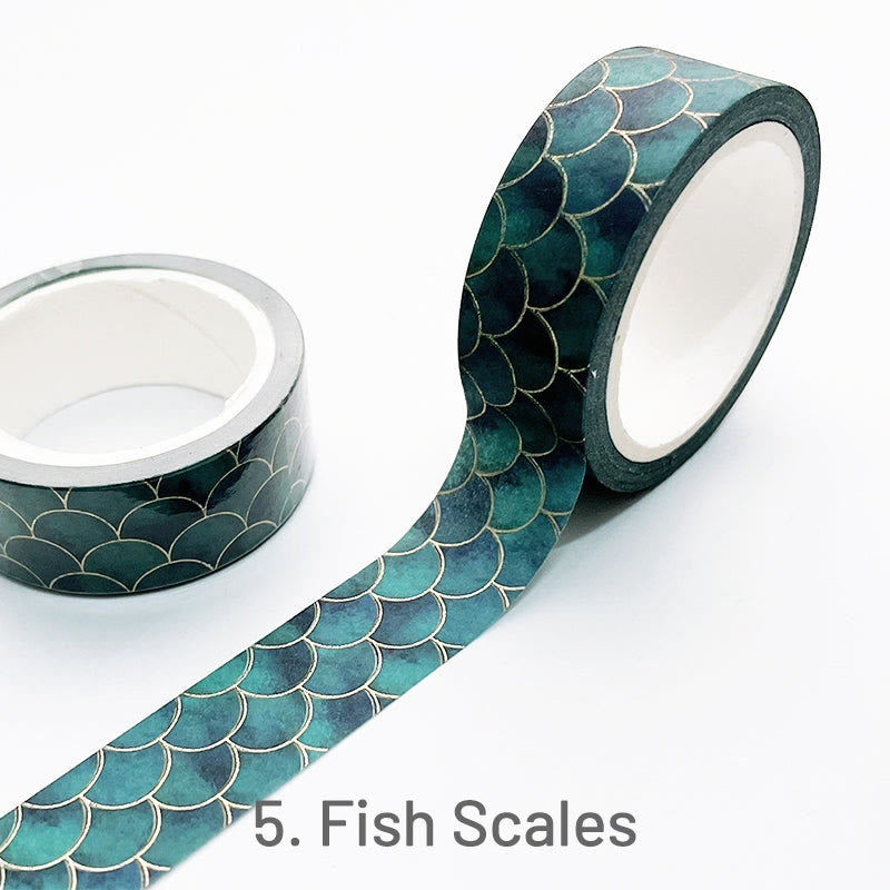 7M Vintage Pattern Hot Stamping Washi Tape Decorative Tape