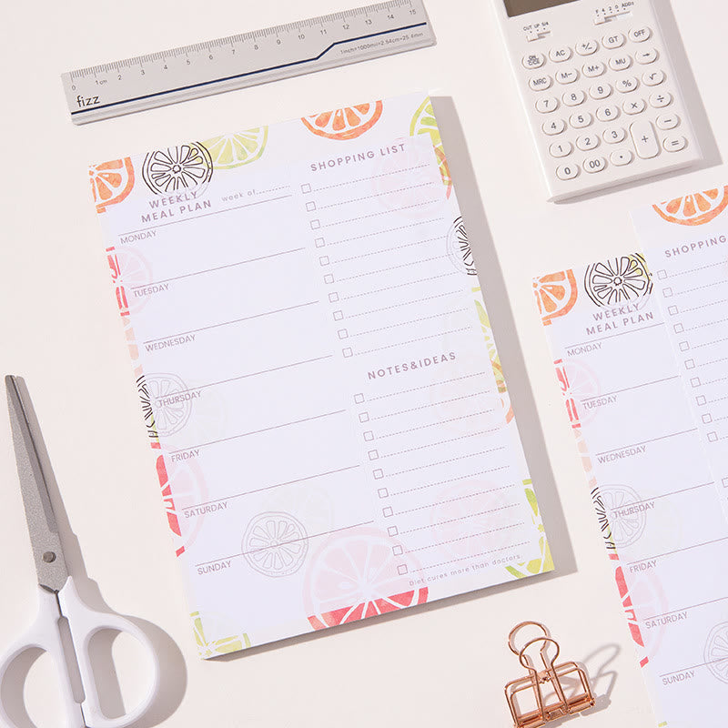 A5/b5 Magnetic Removable Paper Weekly Plan To Do List