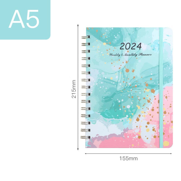 A5 Flowers Cover Notebook For Daily Record Student Gift