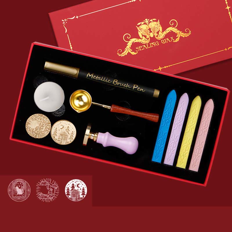 Classic European Series Wax Seal Stamps Tools Gift Set