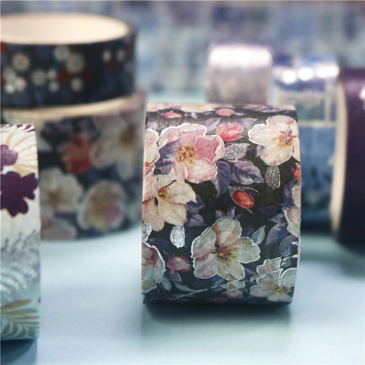 9 rolls Set Floral Series Washi Tape Decorative Scrapbook Tape