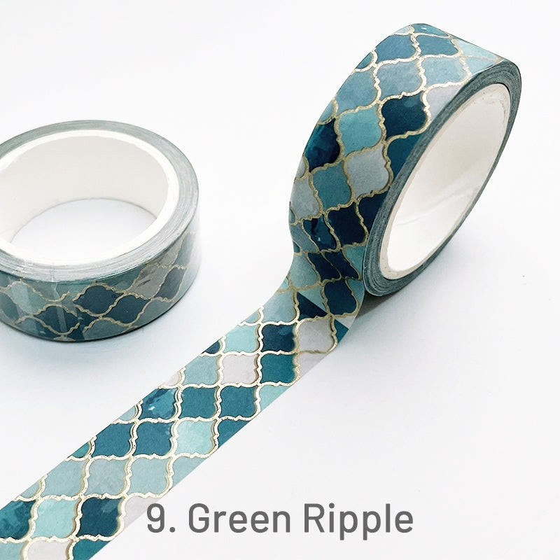 7M Vintage Pattern Hot Stamping Washi Tape Decorative Tape