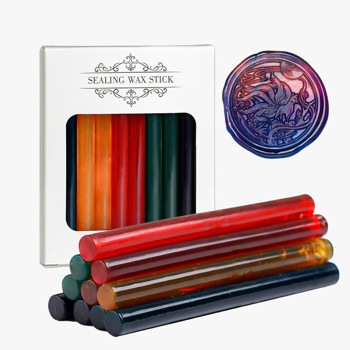 Round Translucent Fire Paint Sealing Wax For Letter Invitations