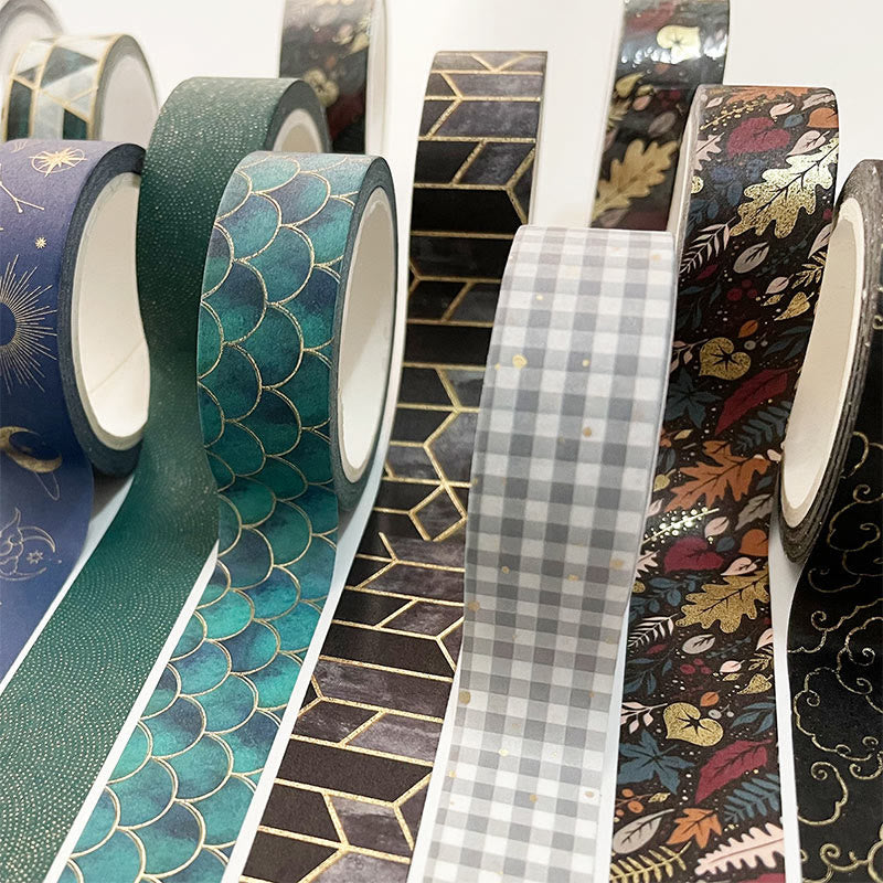 7M Vintage Pattern Hot Stamping Washi Tape Decorative Tape