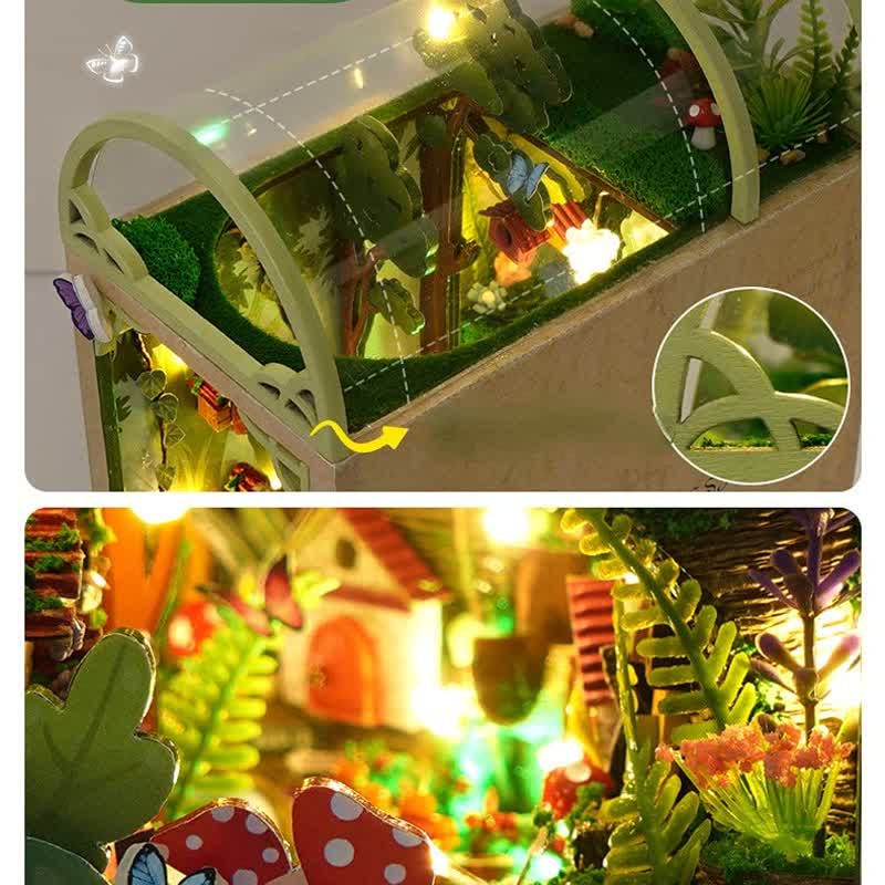 Firefly Forest DIY Book Nook Miniature Kit 3D Wooden Puzzle for Decoration