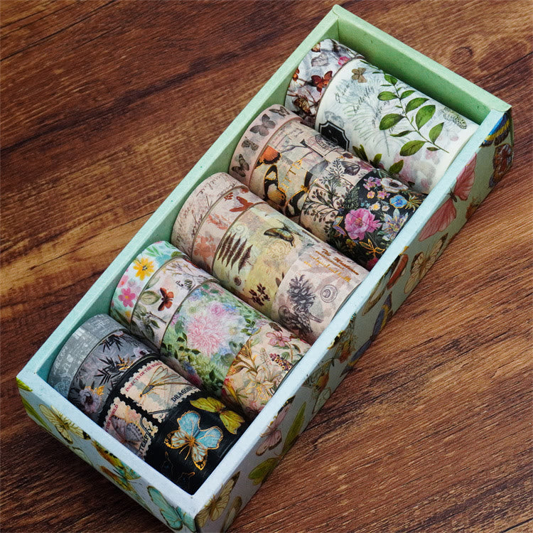 18 Rolls Butterfly Series Washi Tape For DIY Scrapbook Decor