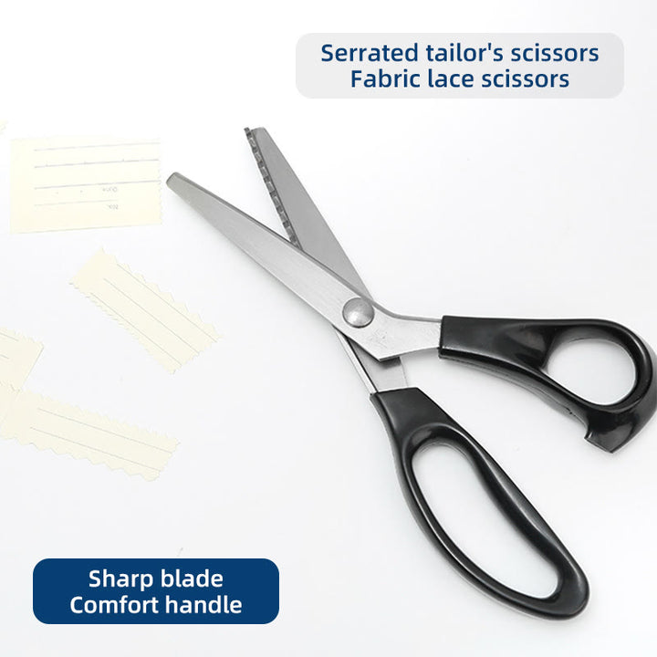 Utility Pinking Shears Sharp Scissors For DIY Crafts Cutting