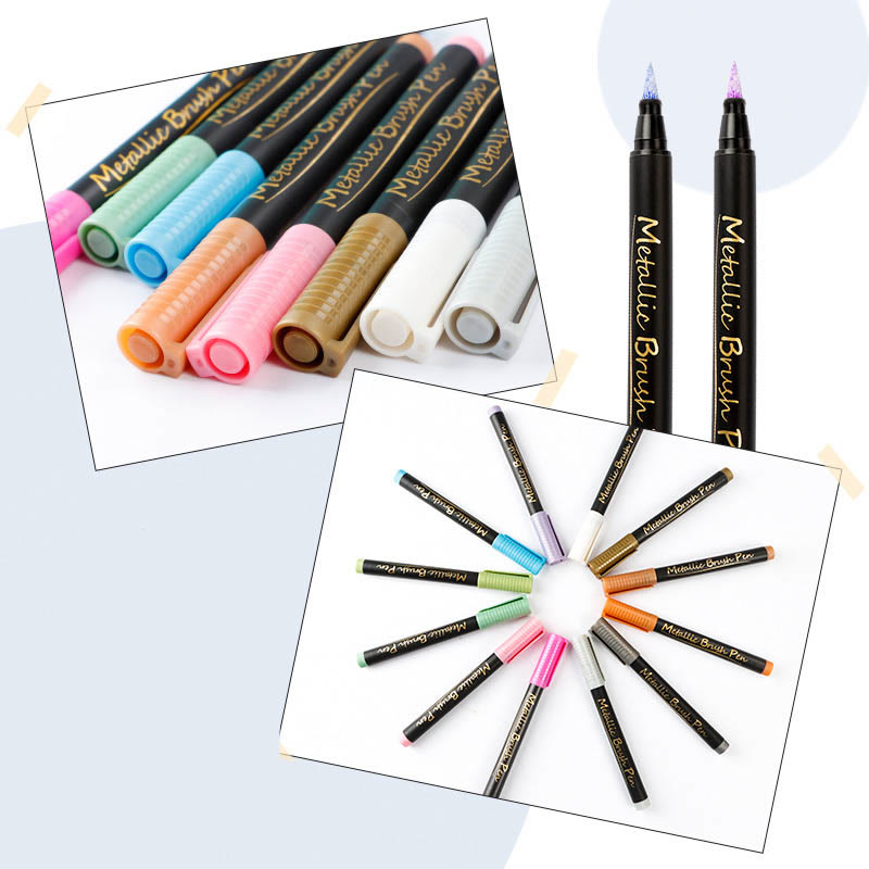 Highlighting Marker Pen For DIY Crafts Soft Nib Pen