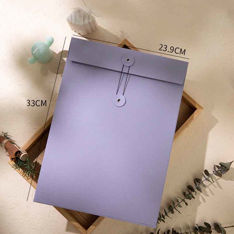 Kraft Paper File Folders A4/A5/A6 Envelopes Project Pockets for Greeting Card Document File