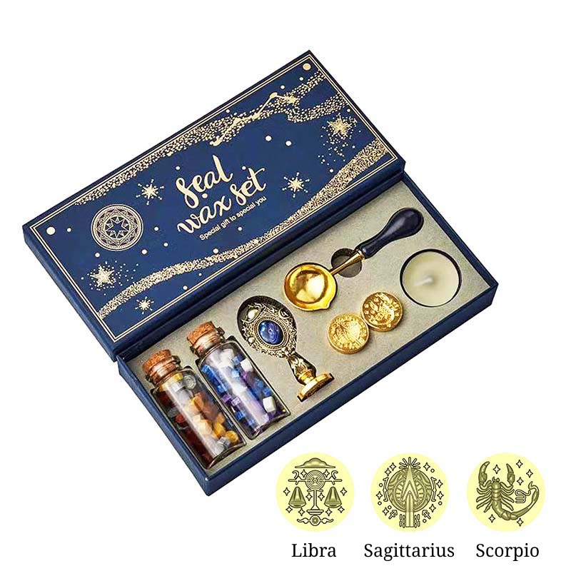 Retro Constellation Sky Series Wax Seal Stamps Gift Set