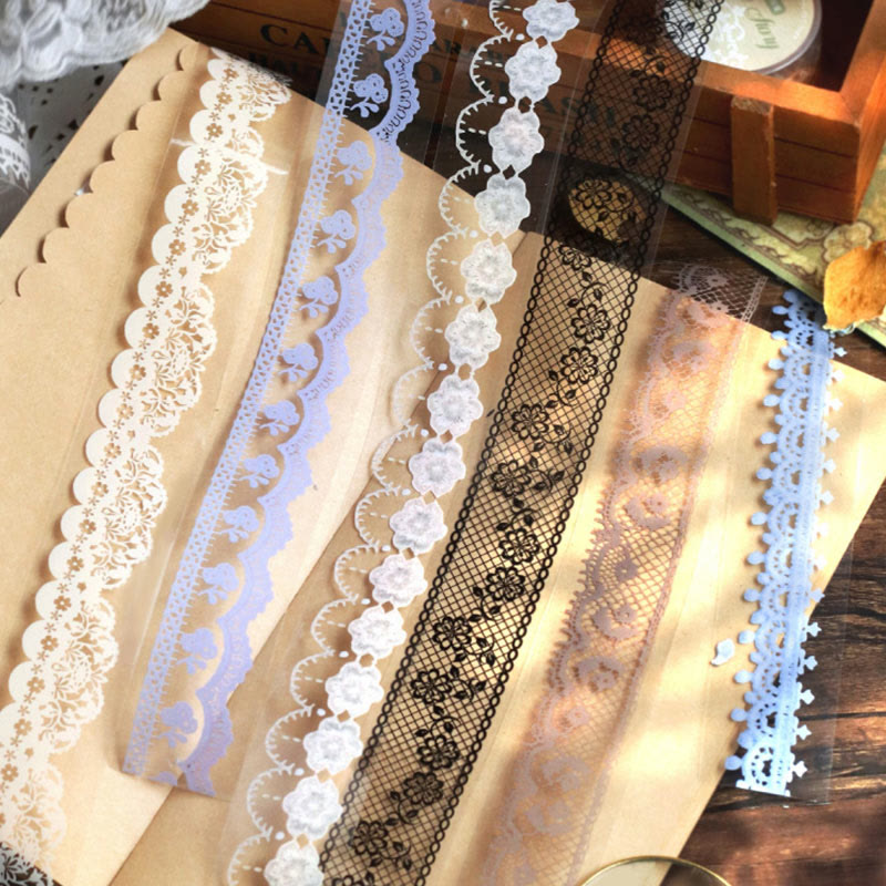 Lace Story Vintage PET Tape DIY Craft Decorative for Scrapbooking Supplies Journal