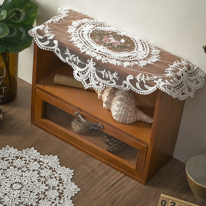 Lace Placements European Crochet Coasters Vintage Embroidery Insulated Tablecloth