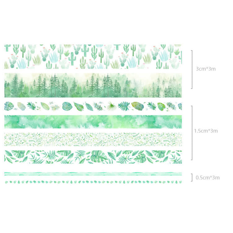 Fresh Nature Daily Series Washi Tape Set Decorative Scrapbook Tape