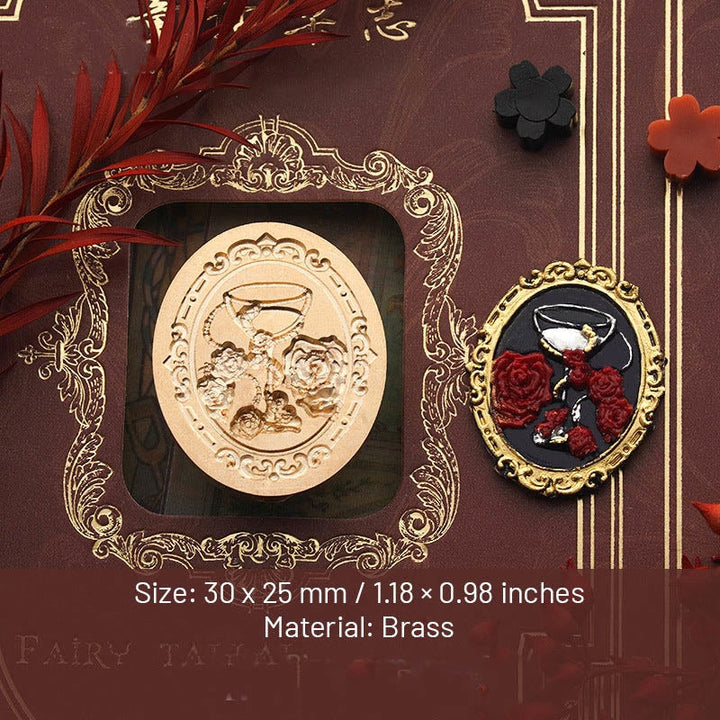 3D Embossed Elegant Lady Series Seal Wax Stamp Decorative Gift