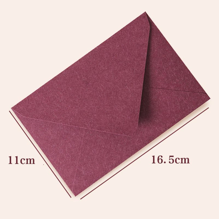 Plain Color Paper Envelopes With Seal Sticker For Mail Letter