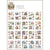 Secret Garden Sticker Book 20Pcs PET Scrapbook Stickers