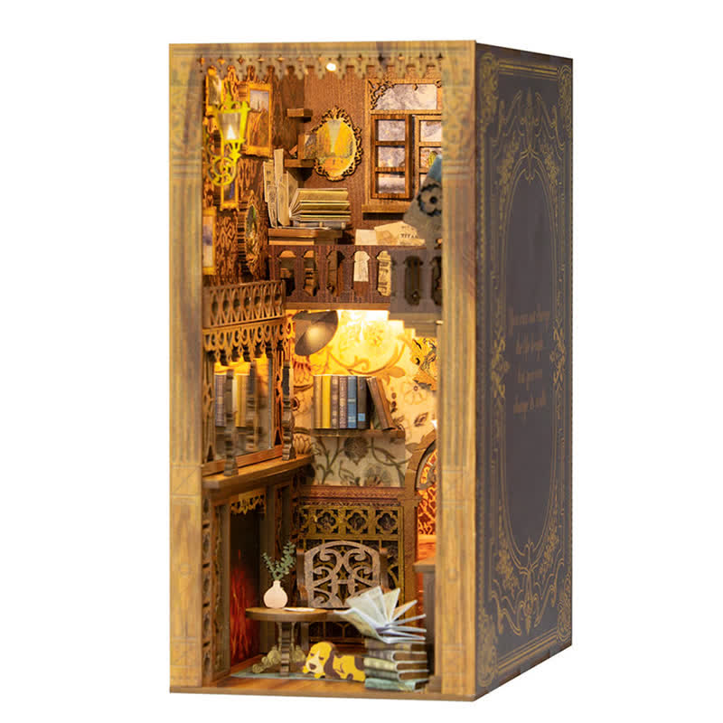 Eternal Bookstore DIY Book Nook Miniature Kit 3D Wooden Puzzle for Decoration