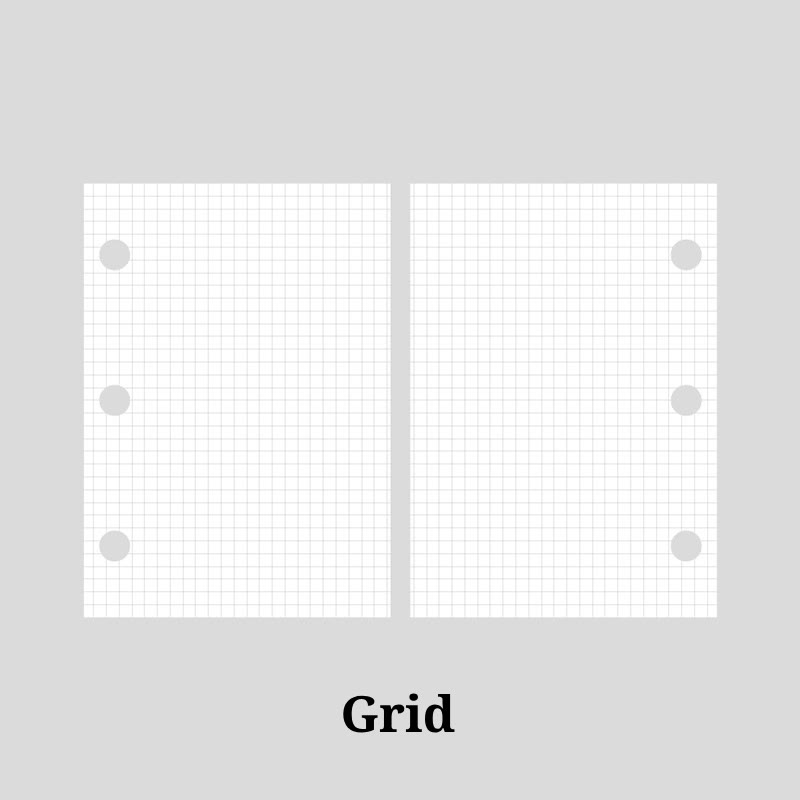 Mini Note Paper Replacement With 3 Holes For Scrapbook