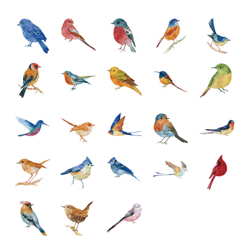 46pcs Bird House Series Sticker For DIY Journal Decor