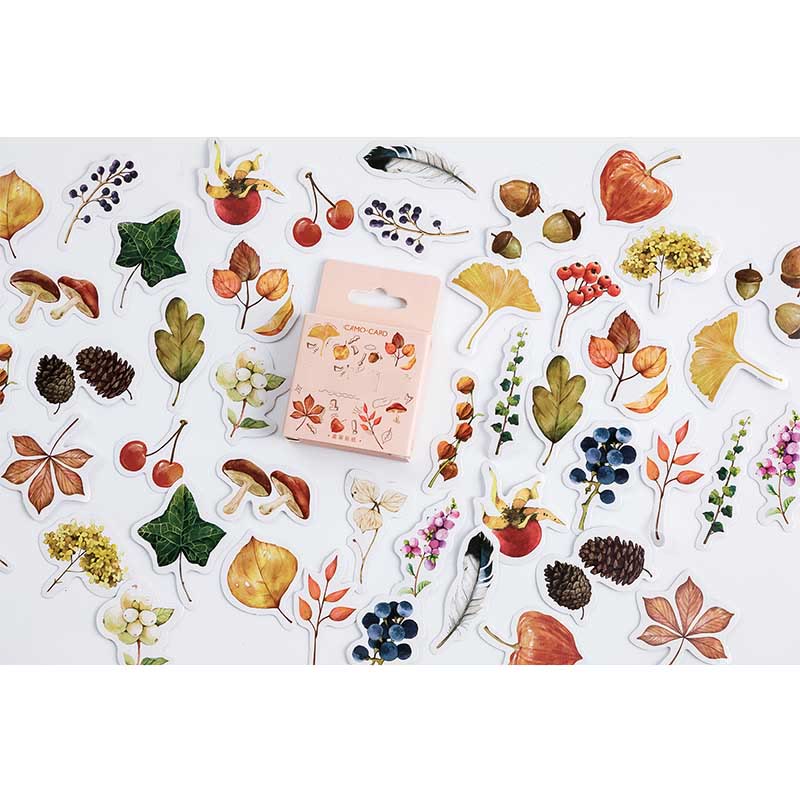 46pcs Leaves Are Falling Series Sticker For DIY Journal Decor