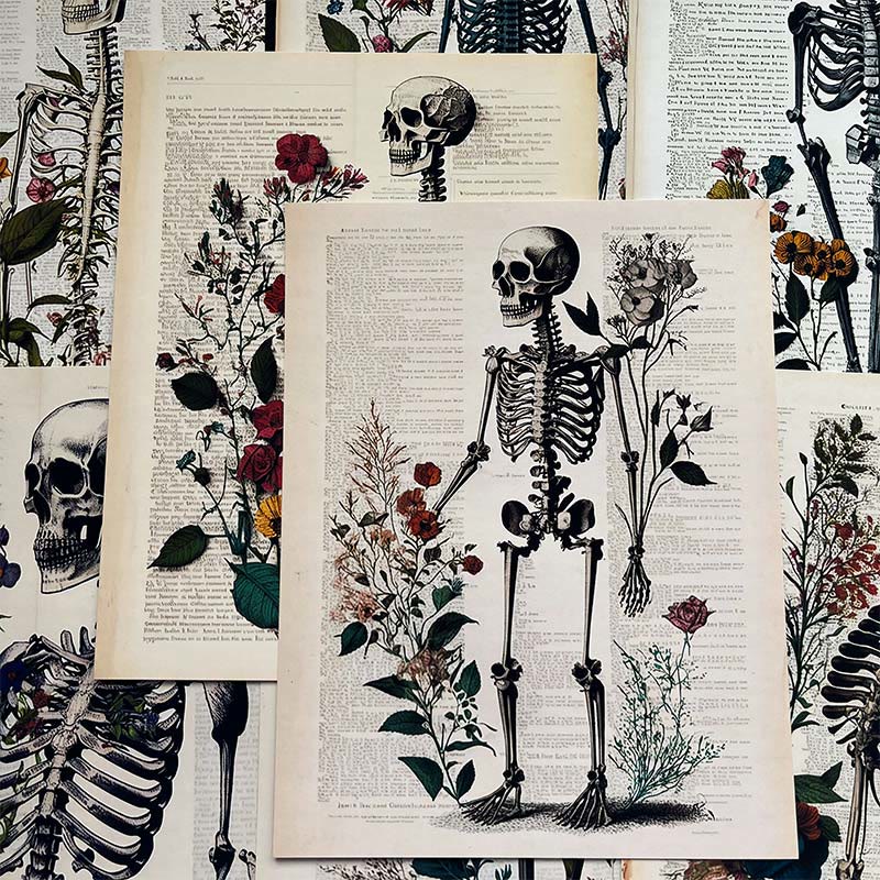 Dark Anatomy Series Paper Set Decorative Journaling Paper