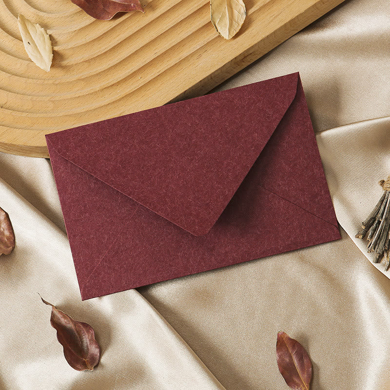 Plain Color Paper Envelopes With Seal Sticker For Mail Letter