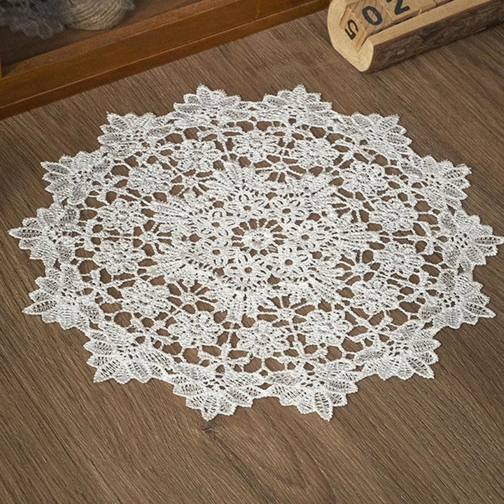 Lace Placements European Crochet Coasters Vintage Embroidery Insulated Tablecloth