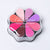 8 Metallic Colors Finger Ink Pads Petal Color Box for Wooden Rubber Stamps