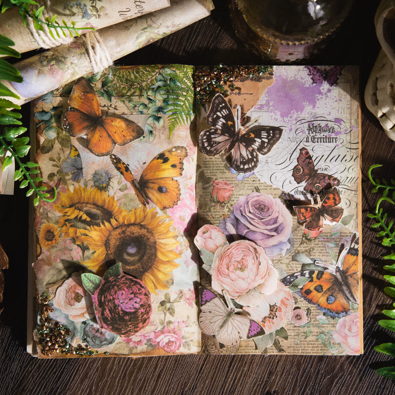 Butterfly Blooming Series Paper Decorative Journaling Paper