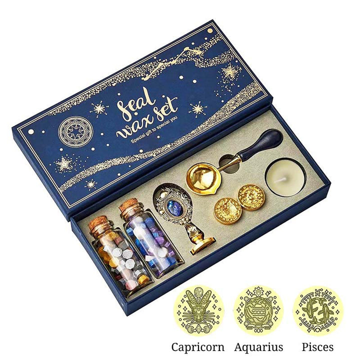 Retro Constellation Sky Series Wax Seal Stamps Gift Set