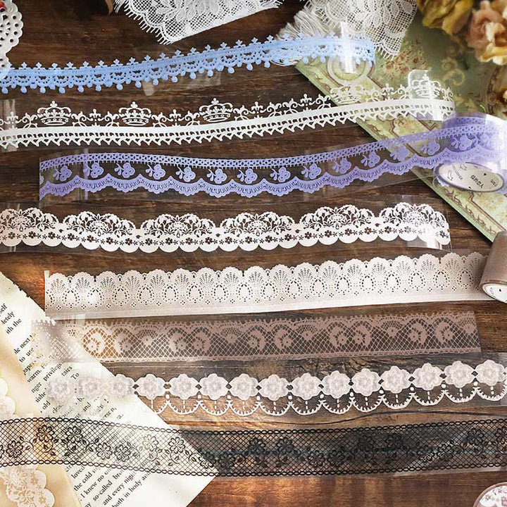 Lace Story Vintage PET Tape DIY Craft Decorative for Scrapbooking Supplies Journal