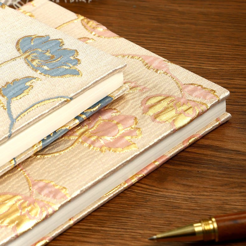 A5 Lotus Cloth Cover Notebook For DIY Daily Record