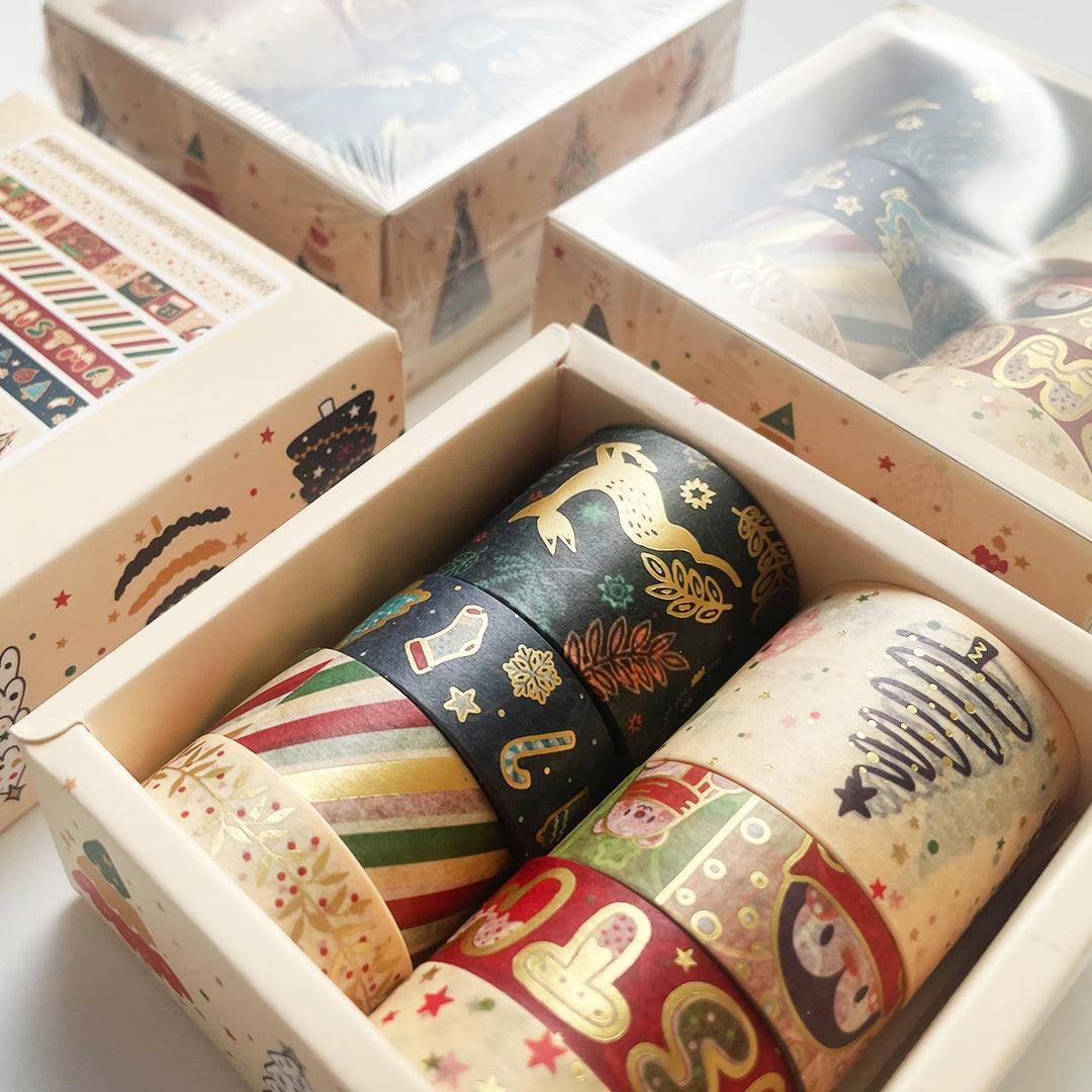 8 Rolls Merry Christmas Series Washi Tape Set Scrapbook Tape