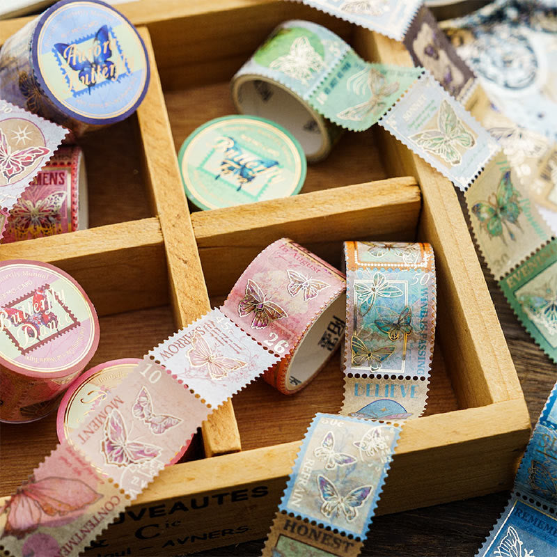 Vintage Natural Kawaii Washi Tape Set Decorative Tape