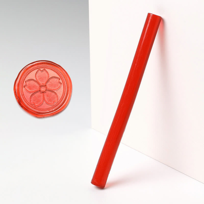 Round Translucent Fire Paint Sealing Wax For Letter Invitations