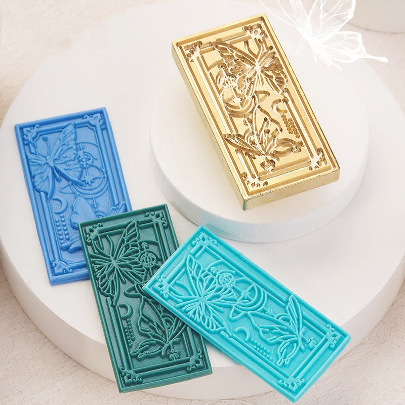 3D Embossed Flower Peach Series Seal Wax Stamp Decorative Gift