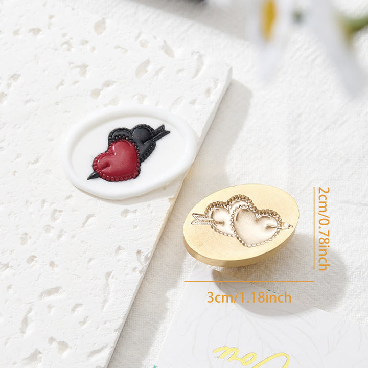 3D Embossed Wedding Series Seal Wax Stamp Head Warm Gift