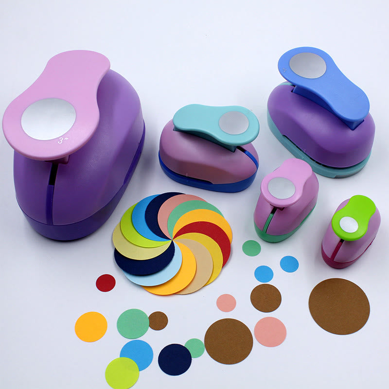 Mini Round Shape Hole Punch For Kids Paper Crafting