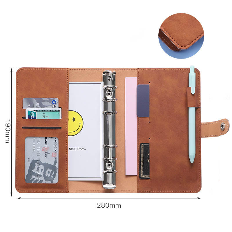 Gradient Color Photo Albumn With A5 Leather Cover Book Cards Holder