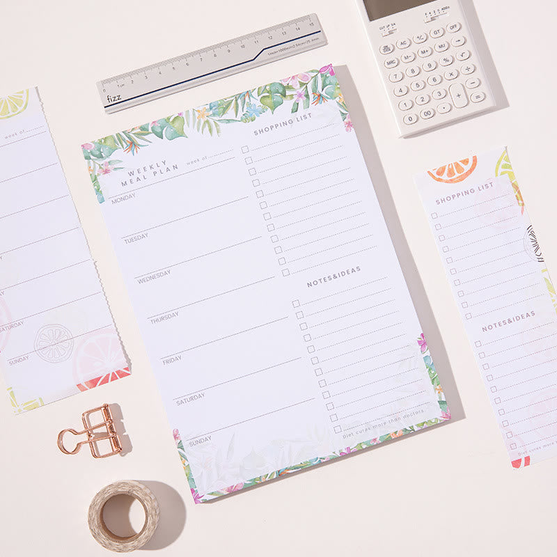 A5/b5 Magnetic Removable Paper Weekly Plan To Do List