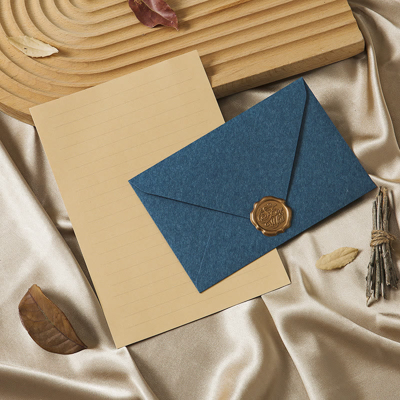 Plain Color Paper Envelopes With Seal Sticker For Mail Letter