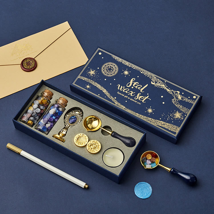 Retro Constellation Sky Series Wax Seal Stamps Gift Set