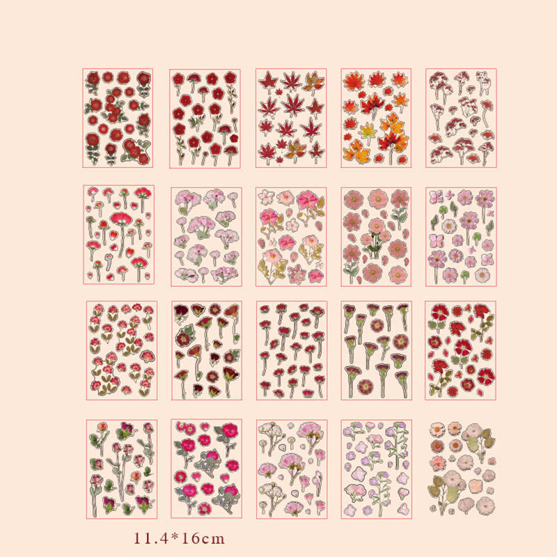 Vintage Sticker Set Decorative Flower Of Valley Journaling