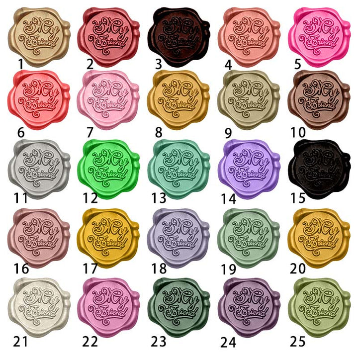 10pcs My Friend Wax Seal Stamp Sticker For Envelope