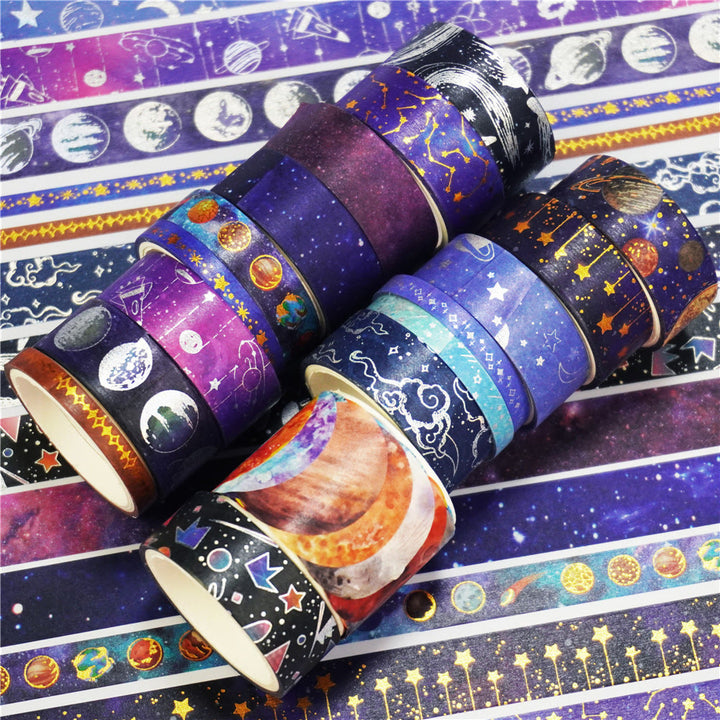 19 Rolls universe Series Washi Tape Set Scrapbook Tape