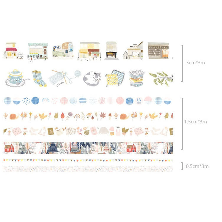 Fresh Nature Daily Series Washi Tape Set Decorative Scrapbook Tape