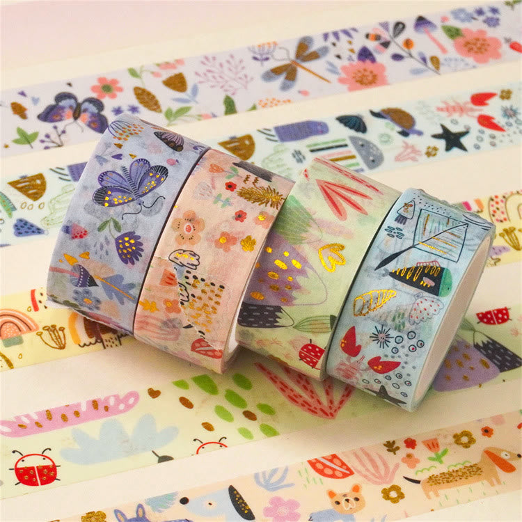 12 Rolls Fun Painting Series Washi Tape Set Scrapbook Tape