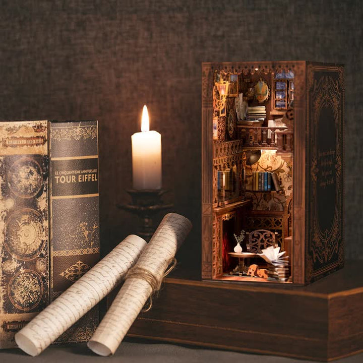 Eternal Bookstore DIY Book Nook Miniature Kit 3D Wooden Puzzle for Decoration