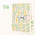 B6 Floral Cover Notebook For Record With Coded Lock